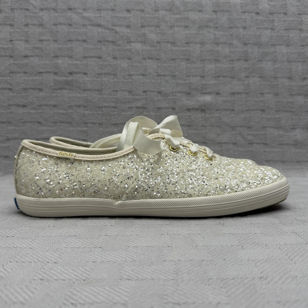 Keds X Kate Spade New York Glitter Shoe Womens Size 7.5 WF53272 - Picture 1 of 8